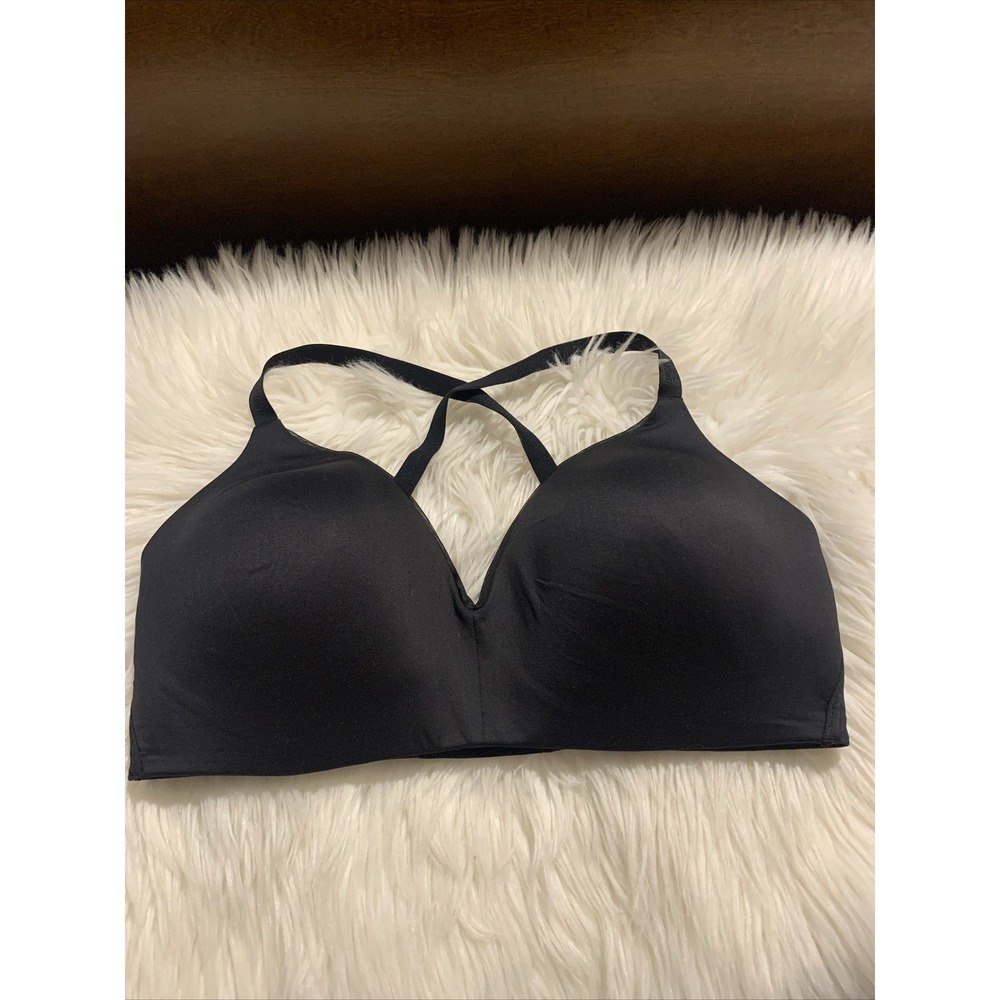 Calvin Klein Large Black Wire Free T Shirt Bra EUC Comfortable